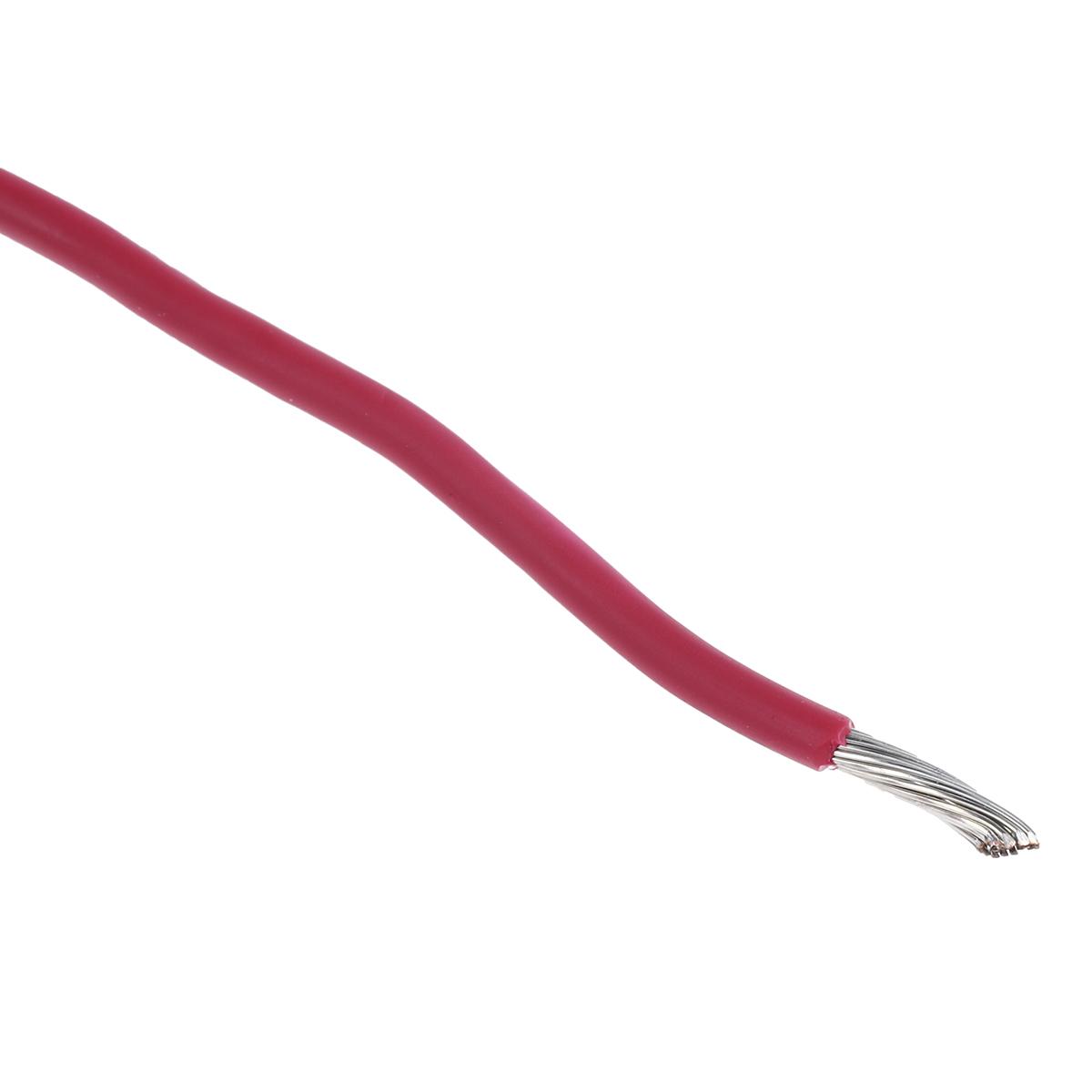 Produktfoto 1 von Alpha Wire Einzeladerleitung 1,3 mm², 16 AWG 30m Rot MPPE isoliert Ø 2.06mm 26/0,25 mm Litzen UL11028