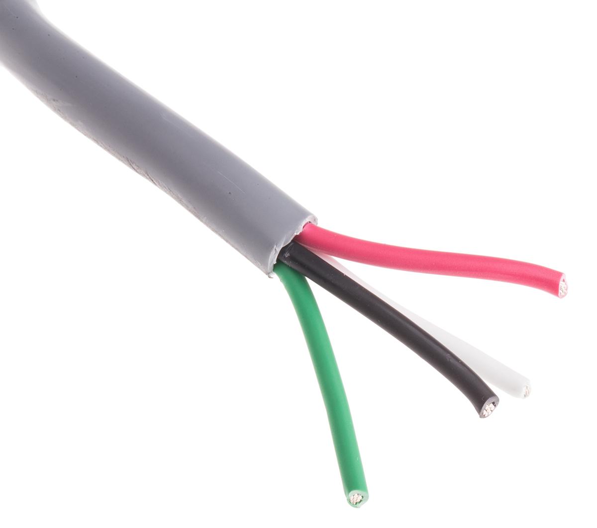 Produktfoto 1 von Alpha Wire Alpha Essentials Datenkabel 0,56 mm² Ø 5.56mm Kupfer verzinnt Schirmung LSZH isoliert Mehrleiter Grau