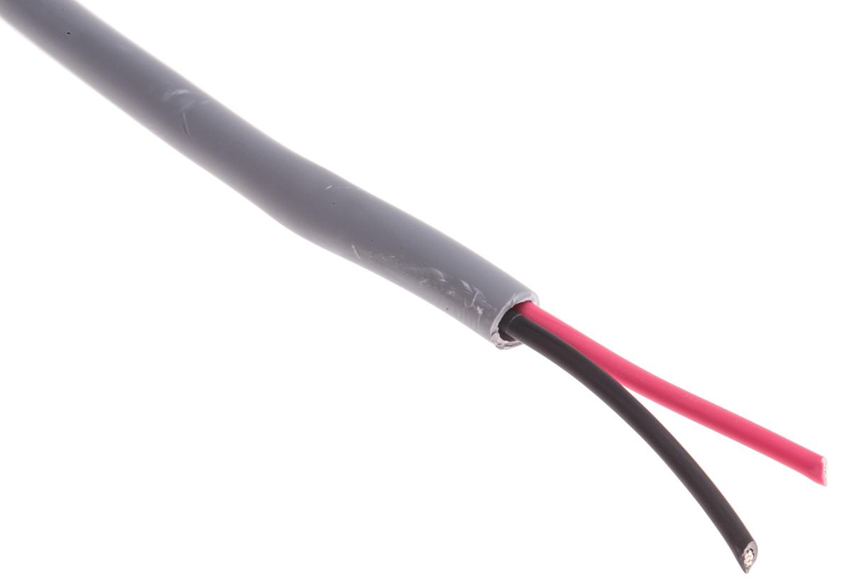 Alpha Wire Alpha Essentials Datenkabel 0,56 mm² Ø 4.83mm Kupfer verzinnt Schirmung LSZH isoliert Mehrleiter Grau