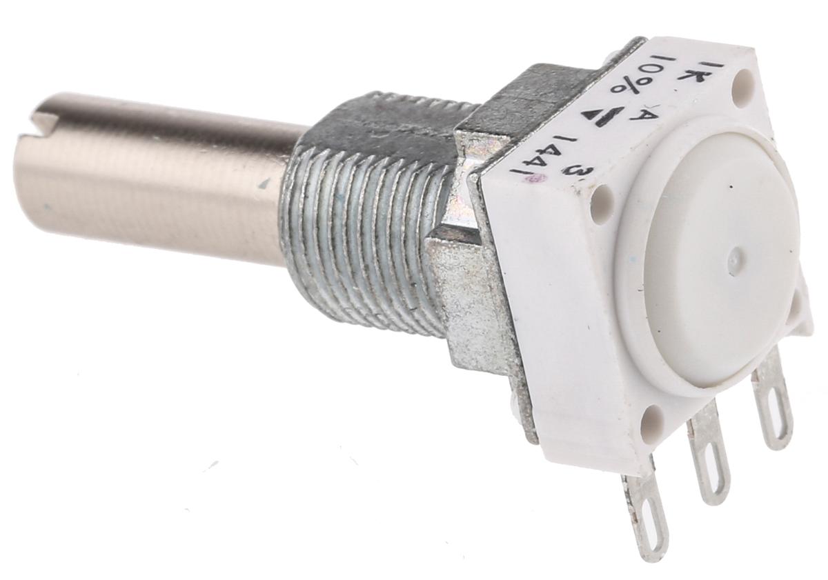 Vishay P11S, Tafelmontage  Dreh Potentiometer 1kΩ ±10% / 1W , Schaft-Ø 6 mm