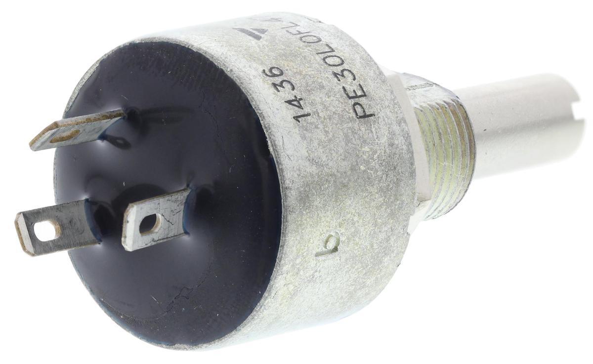 Vishay PE30, Tafelmontage  Dreh Potentiometer 47kΩ ±10% / 1.91W , Schaft-Ø 6 mm