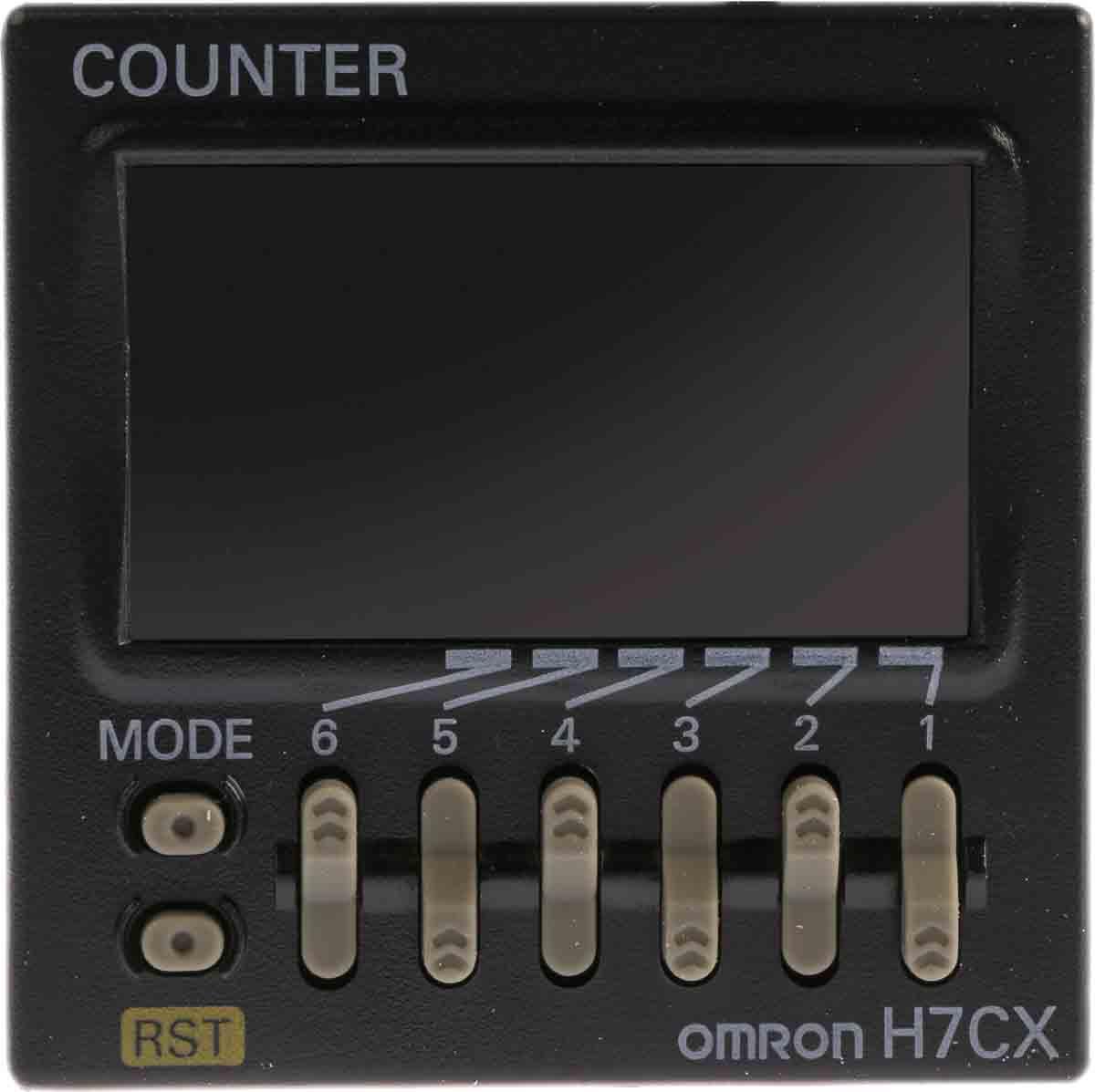 Produktfoto 1 von Omron H7CX Bidirektional Zähler LCD 6-stellig, Sekunden, max. 5kHz, 12 → 24 V dc, 24 V ac, -99999 → 999999