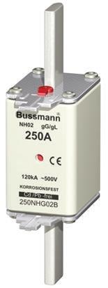 Produktfoto 1 von Eaton Bussmann Eaton Bussman Sicherungseinsatz NH02, 500V ac / 250A, gG - gL DIN 43620-1, DIN 43620-3, IEC 60269, VDE