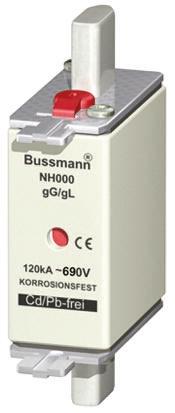 Produktfoto 1 von Eaton Bussmann Eaton Bussman Sicherungseinsatz NH000, 690V ac / 16A, gG - gL DIN 43620-1, DIN 43620-3, IEC 60269-2