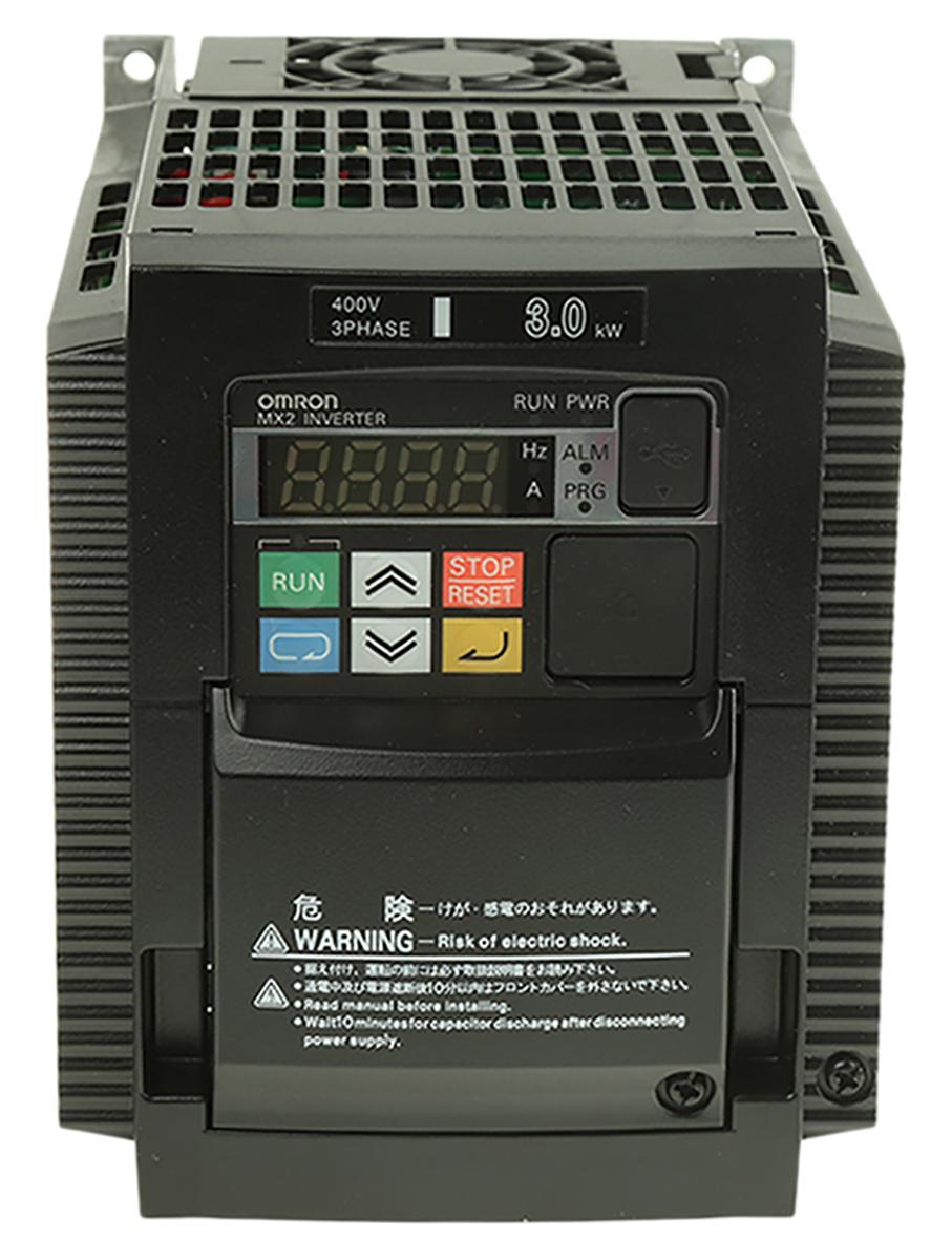 Produktfoto 1 von Omron 3G3MX2, 3-Phasen Frequenzumrichter 3 kW, 400 V ac / 7,2 A 400Hz für Wechselstrommotoren