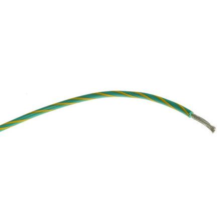 Produktfoto 1 von Alpha Wire Einzeladerleitung 1,3 mm², 16 AWG 30m Grün/Gelb PVC isoliert Ø 2.34mm 26/0,25 mm Litzen UL1007