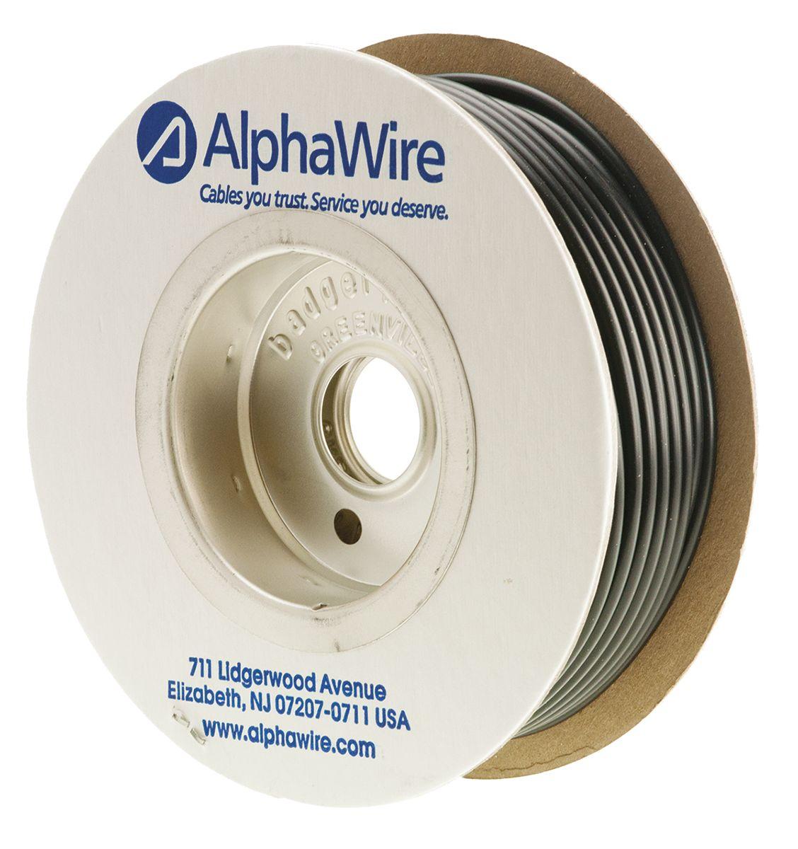 Produktfoto 1 von Alpha Wire Kabelschlauch Schwarz PVC für Kabel-Ø 3.28mm bis 3.58mm, Länge 30m