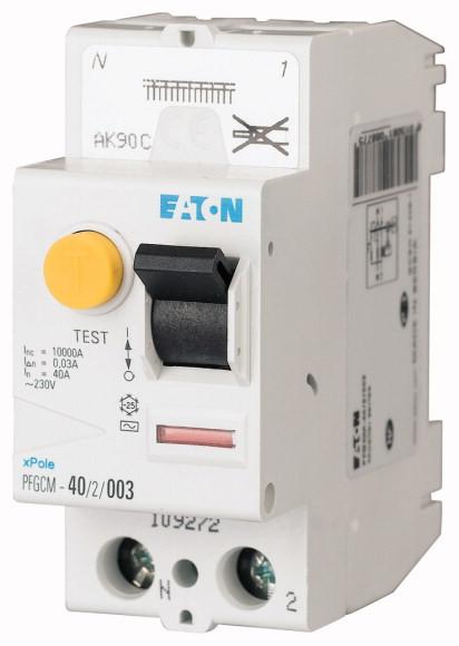 Produktfoto 1 von Eaton Eaton Moeller RCCB, 2-polig, 40A, 30mA Typ AC 230V ac