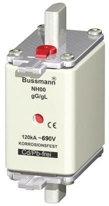 Eaton Bussmann Eaton Bussman Sicherungseinsatz NH00, 690V ac / 50A, gG - gL DIN 43620-1, DIN 43620-3, IEC 60269-2