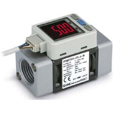 Produktfoto 1 von SMC PFMB7501 Trockene Luft, Gas Durchflussschalter 12 → 24 V dc 5 l/min → 500 l/min Typ Integrierte Anzeige