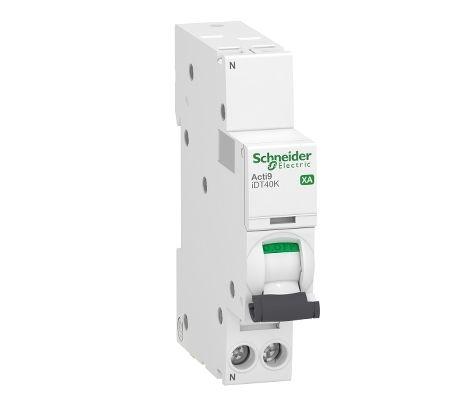 Produktfoto 1 von Schneider Electric Acti9 iDT40K XA Leitungsschutzschalter Typ C, Pol 1P+N 10A 230V Acti 9 DIN-Schienen-Montage