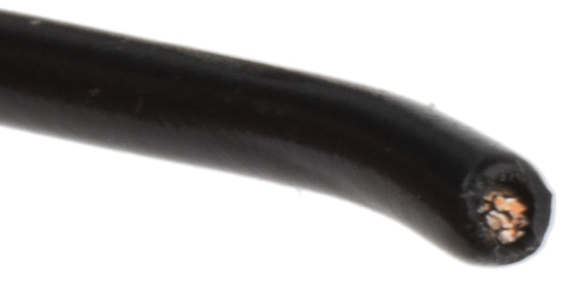 Produktfoto 1 von Alpha Wire Einzeladerleitung 0.81 mm², 18 AWG 305m Schwarz PVC isoliert Ø 2.01mm 16/0,25 mm Litzen UL1007