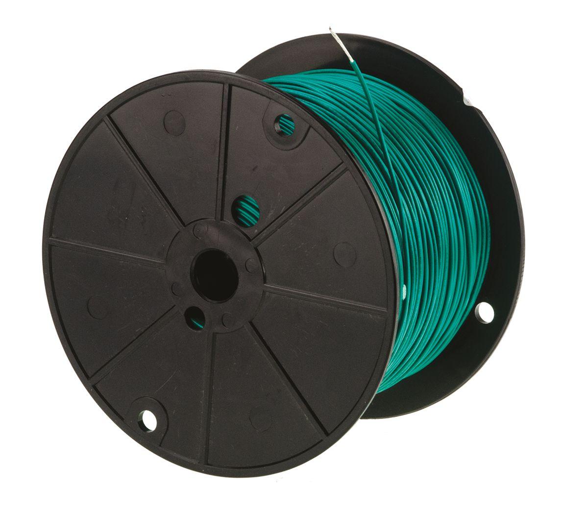 Alpha Wire Einzeladerleitung 0.81 mm², 18 AWG 305m Grün PVC isoliert Ø 2.01mm 16/0,25 mm Litzen UL1007