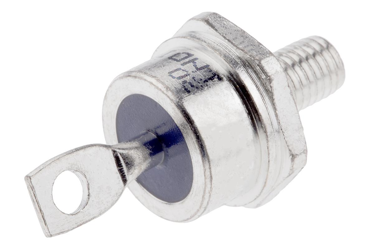 Produktfoto 1 von Vishay Schraub Diode Kathoden-Bolzen, 1200V / 85A, 2-Pin DO-5