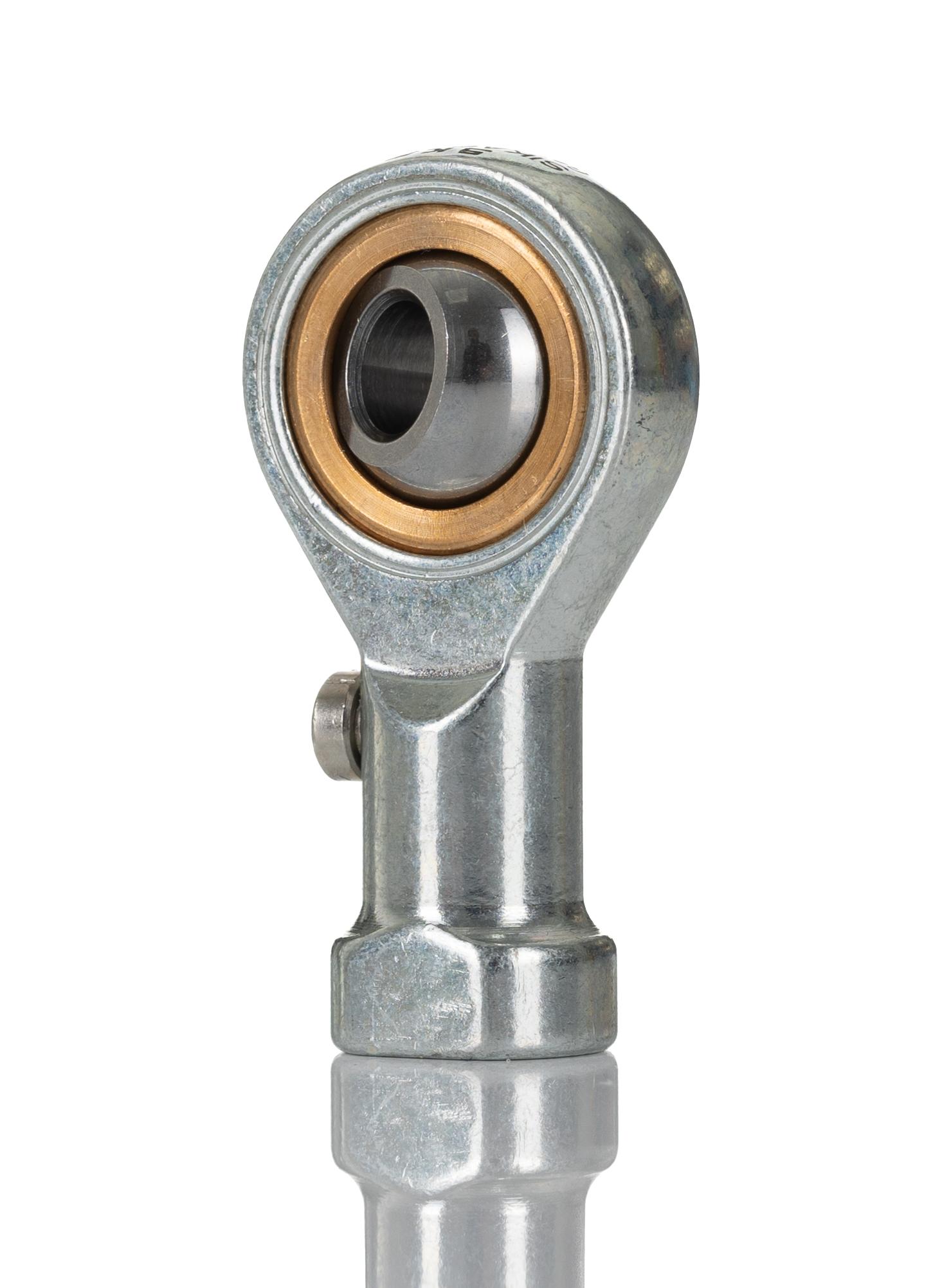 Produktfoto 1 von SKF 21mm Stahl Gelenkkopf, Wellen-Ø 6mm, Innengewinde M6 Buchse, Traglast bis 4.3kN