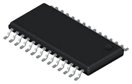 Produktfoto 1 von Texas Instruments 32-Bit Audio-DAC PCM5122PW, Dual 384ksps TSSOP, 28-Pin, Interface Seriell (SPI)