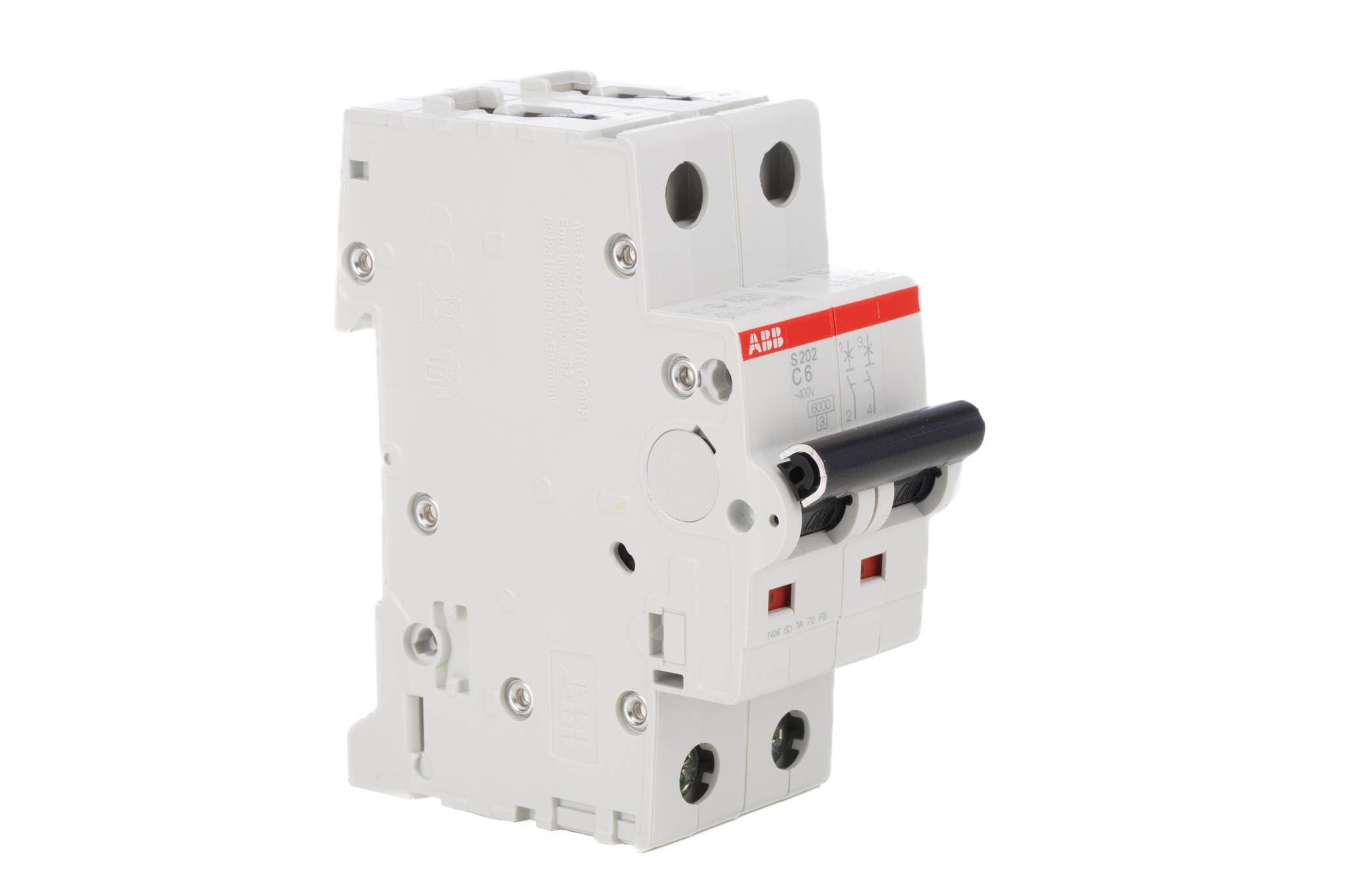 Produktfoto 1 von ABB S200M MCB Leitungsschutzschalter Typ C, 2-polig 20A 440V, Abschaltvermögen 10 kA System Pro M Compact