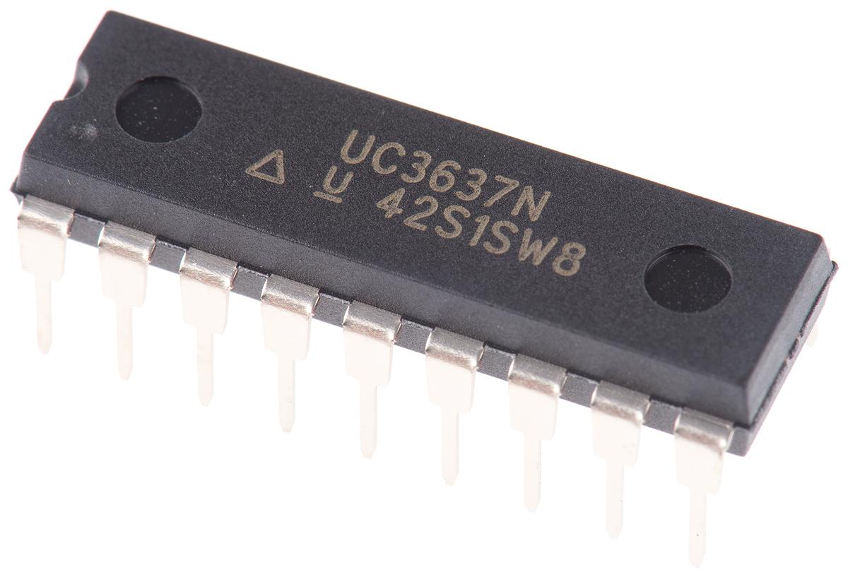 Produktfoto 1 von Texas Instruments Motor Controller UC3637N, 0.1A, PDIP, 18-Pin, BLDC, Vollbrücke