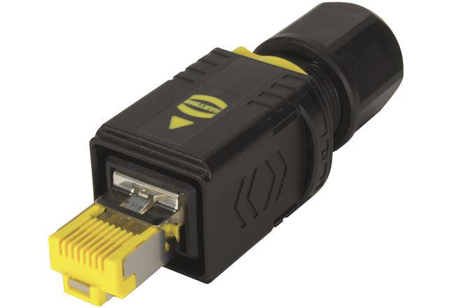 HARTING PushPull V4 Cat.6 RJ45-Steckverbinder Stecker, 8-Port 1-polig, Kabelmontage