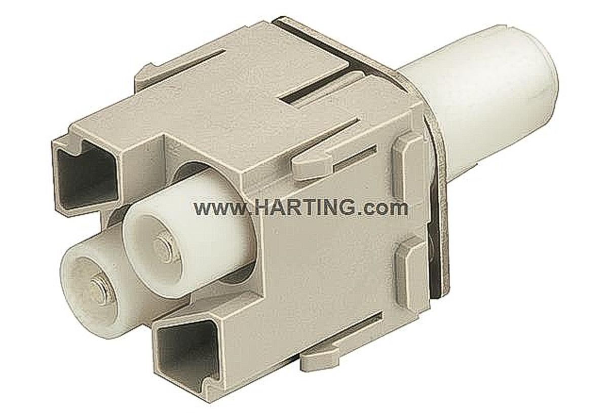 HARTING Han-Modular Robustes Power Steckverbinder-Modul, 2-polig 40A Stecker, HV-Modul Crimp