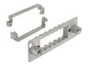 Harting Han-Modular Docking-Rahmen für Stromversorgungssteckverbinder in robuster Ausführung, 139.1 x 48.1 x 53 mm