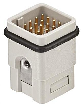 HARTING Han Q Industrie-Steckverbinder Kontakteinsatz, 21-polig 6.5A Stecker, für Industrielle Steckverbinder