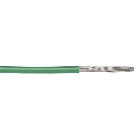 Produktfoto 1 von Alpha Wire Einzeladerleitung 0.06 mm², 30 AWG 30m Grün PTFE isoliert Ø 0.81mm 7/0,10 mm Litzen UL1213