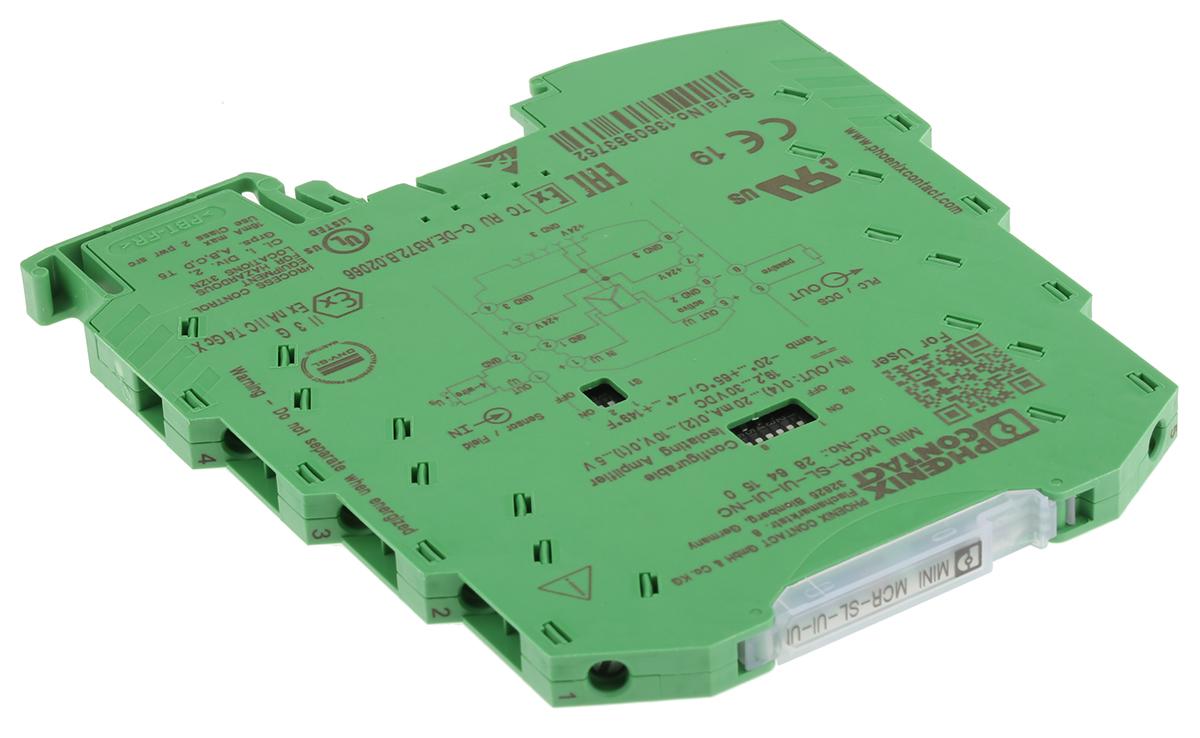 Produktfoto 1 von Phoenix Contact MINI MCR Signalwandler, Isolationsverstärker 24V dc, Strom, Spannung 0 → 10 V, 0 → 20mA