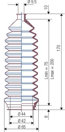 Faltenbalg F-3041-NBR