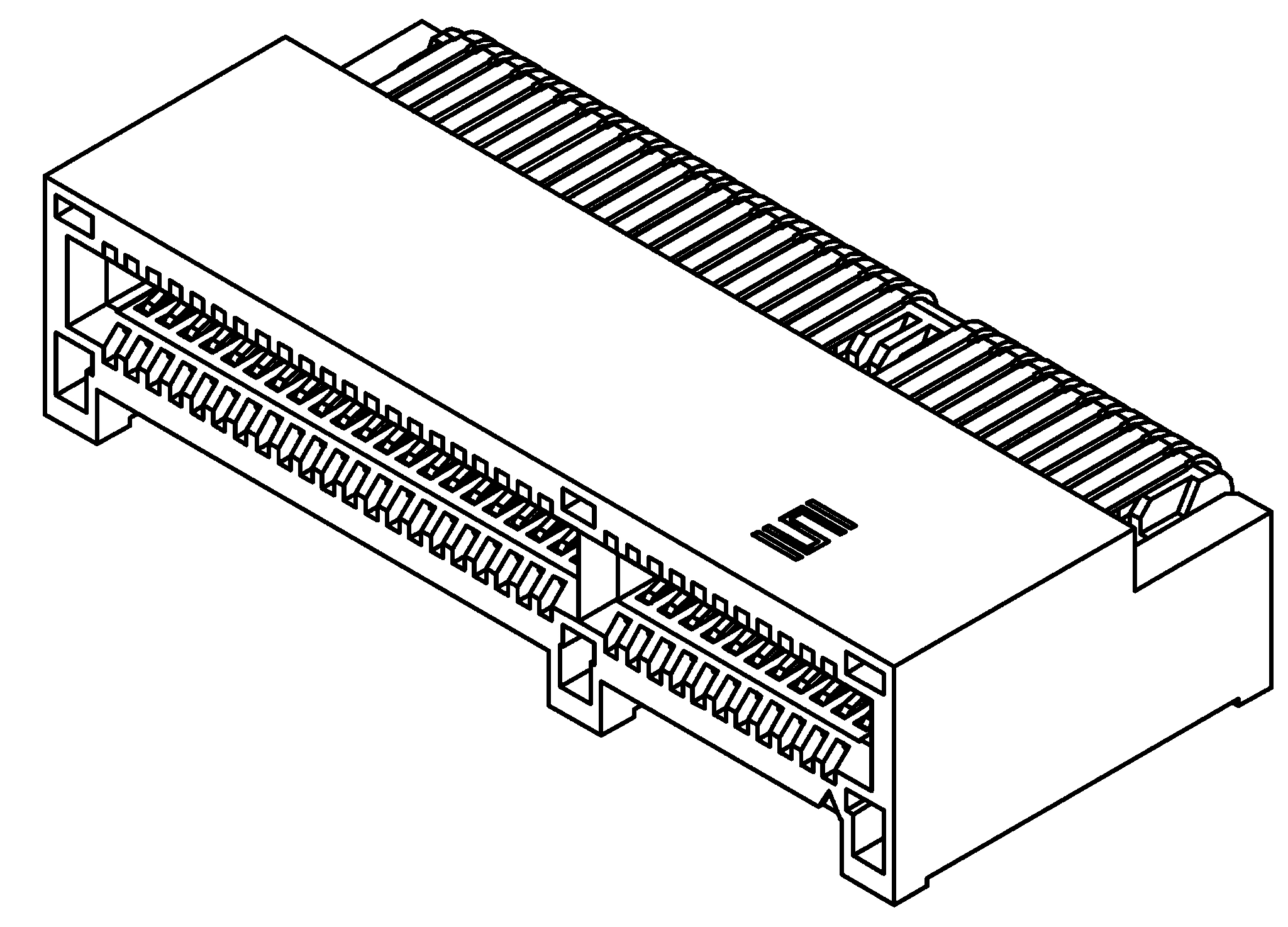 Samtec Serie PCIE Kantensteckverbinder, 1mm, 64-polig, 2-reihig, gewinkelt, Buchse, Durchsteckmontage