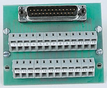 Wago Schnittstellenmodul Sub-D, Stecker, 25-polig, 125 V ac/dc, / 1A, DIN-Schienen-Montage