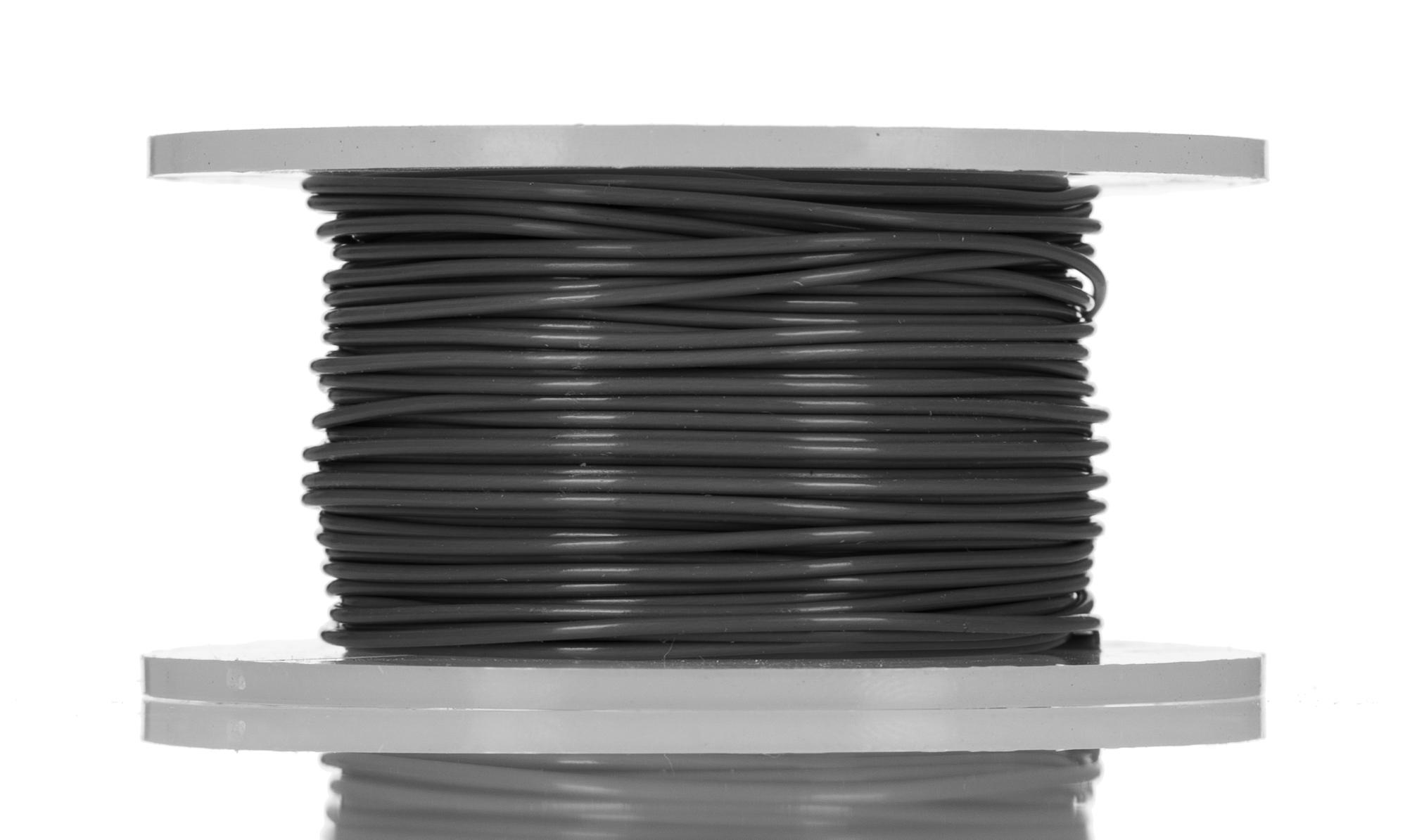 Produktfoto 1 von Alpha Wire Einzeladerleitung 0,13 mm², 26 AWG 30m Schwarz PVC isoliert Ø 1.3mm 7/0,16 mm Litzen UL1007