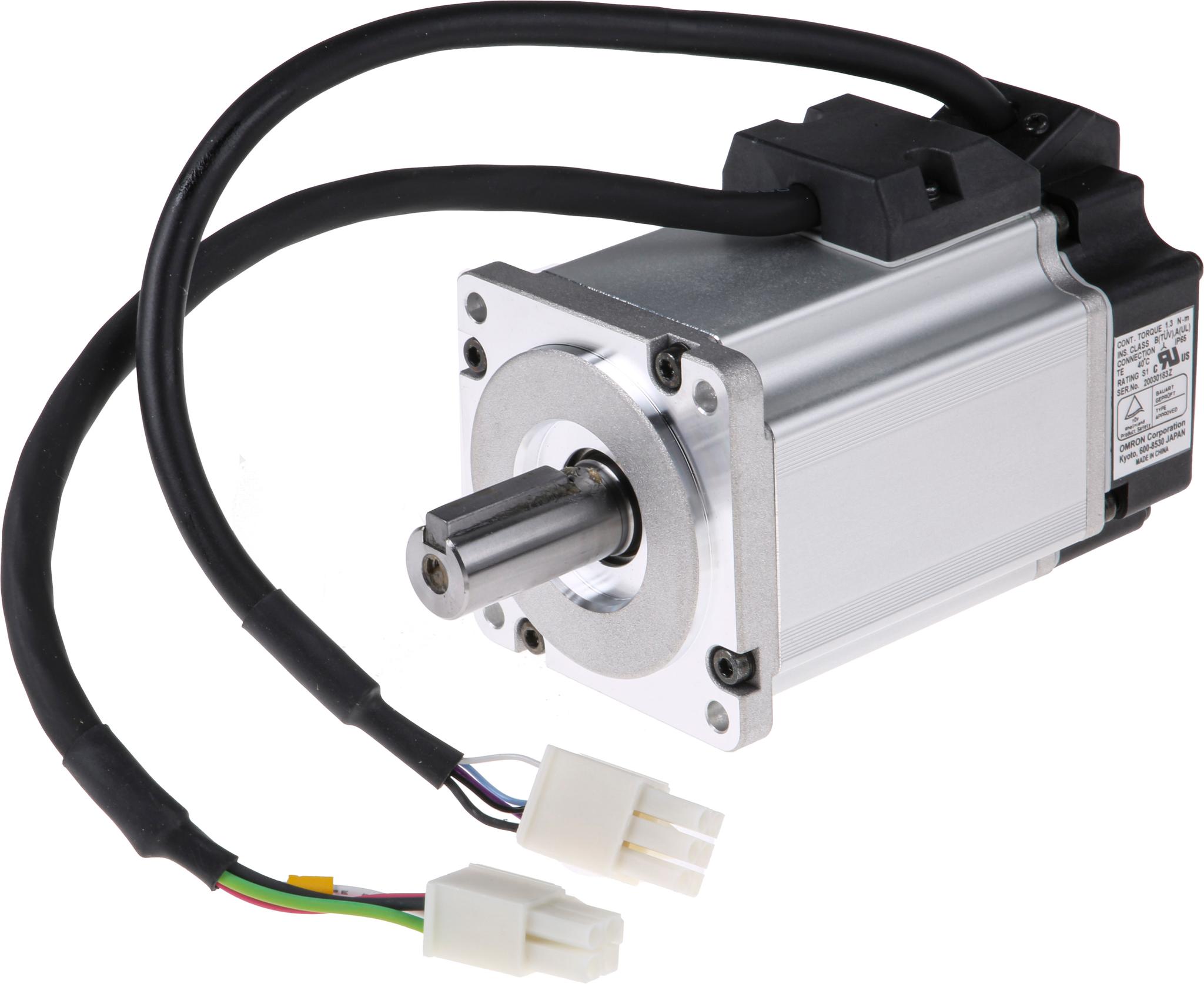 Produktfoto 1 von Omron SMARTSTEP2 Servomotor, 1,3 Nm, 200 V, 3000 U/min, 400 W, 50mm, B. 60mm, T. 128.5mm, L. 60mm