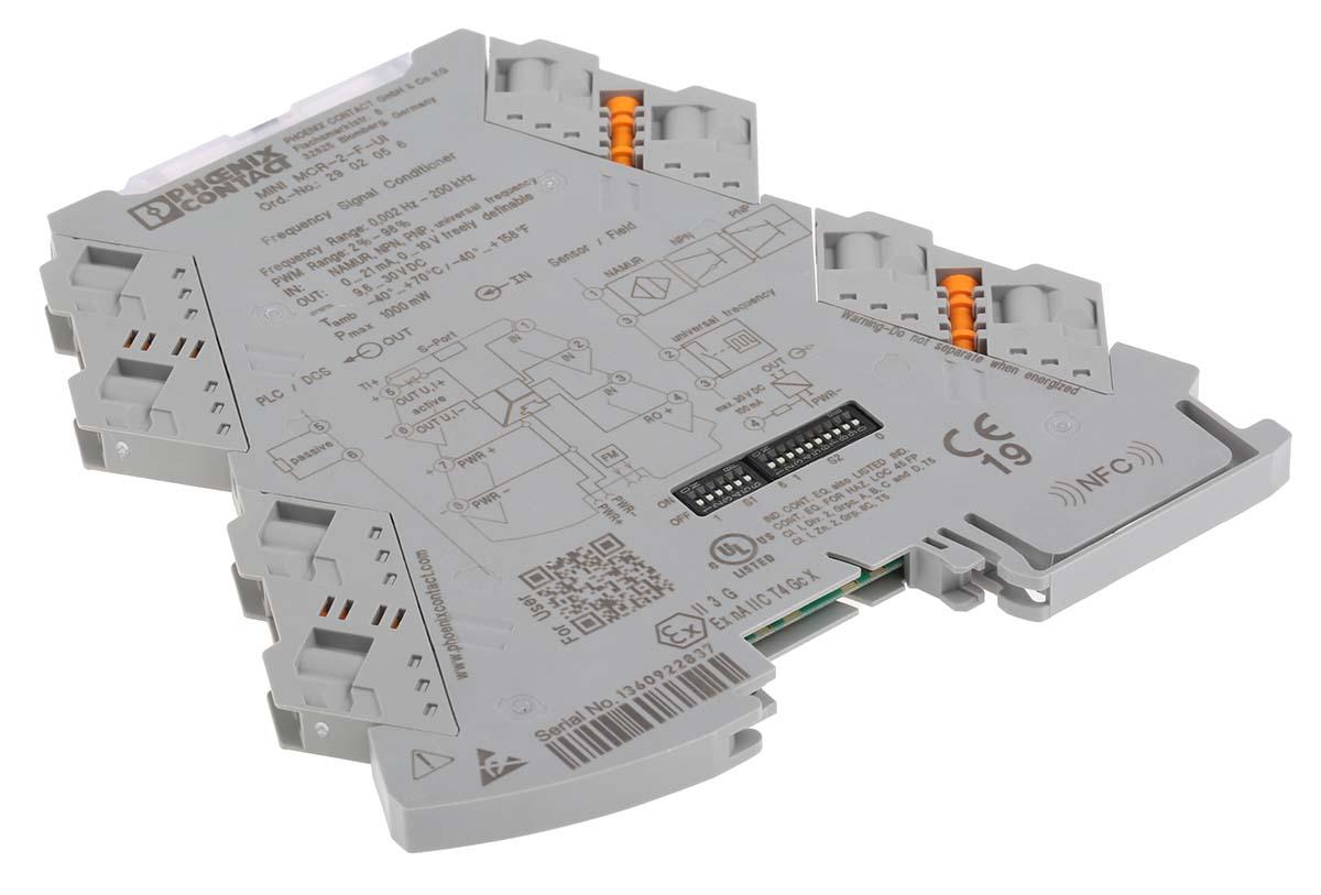 Produktfoto 1 von Phoenix Contact MINI MCR Signalwandler, Frequenzwandler 24V dc, Frequenz, PWM 0.002Hz EIN / Transistor 0 → 10,5