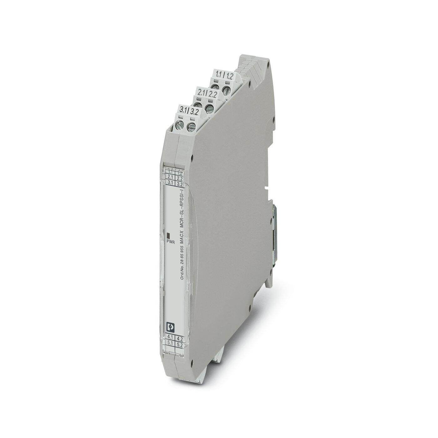 Produktfoto 1 von Phoenix Contact MACX MCR-SL-RPSSI-I Signalwandler, Isolationsverstärker 19.2 → 30V dc, Strom 0mA EIN / Strom 0mA