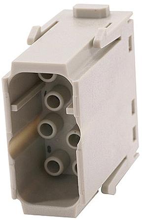 HARTING Han-Modular Robustes Power Steckverbinder-Modul, 8-polig 16A Stecker, Schnellverriegelungsmodul