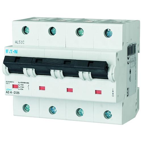 Produktfoto 1 von Eaton xEffect MCB Motorleistungsschalter Typ B, Pol 4 125A 400V, Abschaltvermögen 15 kA AZ