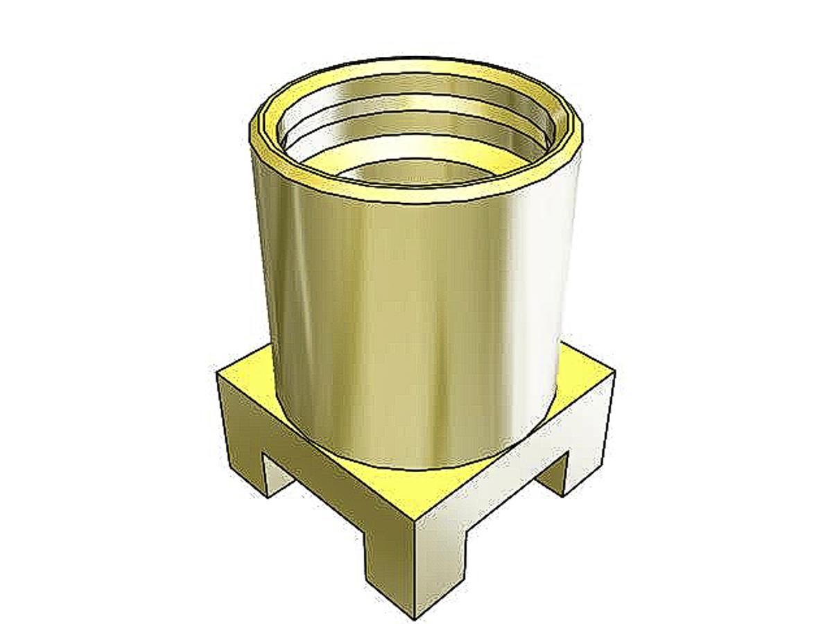 Produktfoto 1 von Samtec MMCX Buchse Koaxialsteckverbinder MMCX-Steckverbinder, SMD, Löt-Anschluss, für Koaxial-Kabel, 50Ω, Micro