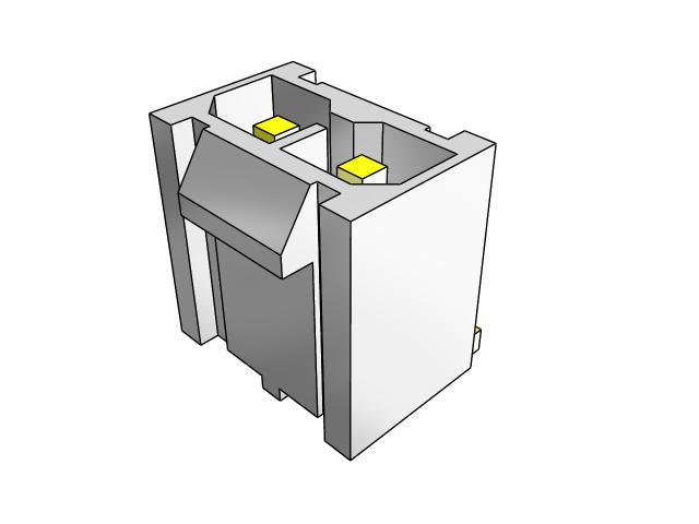 Samtec ISDF Crimpsteckverbinder-Gehäuse Stecker 1.27mm, 10-polig / 2-reihig Gerade, Kabelmontage für