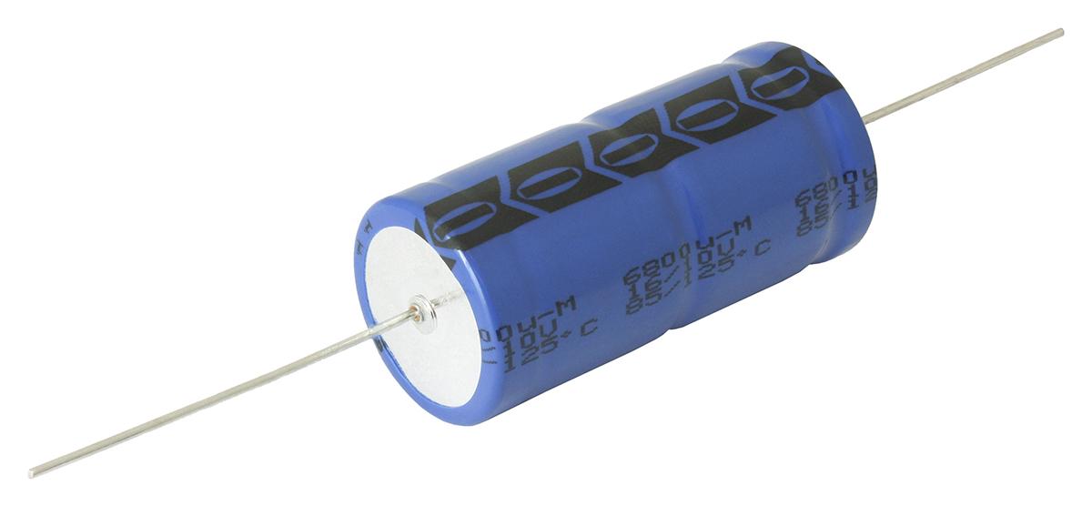 Vishay 118 AHT, THT Aluminium-Elektrolyt Kondensator 100μF ±20% / 63V dc, Ø 10mm x 25mm, bis 125°C