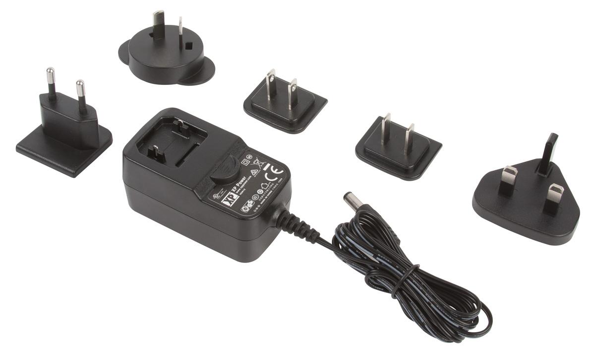 XP Power Steckernetzteil AC/DC-Adapter 36W, 100V ac, 12V dc / 3A, Universal-Stecker