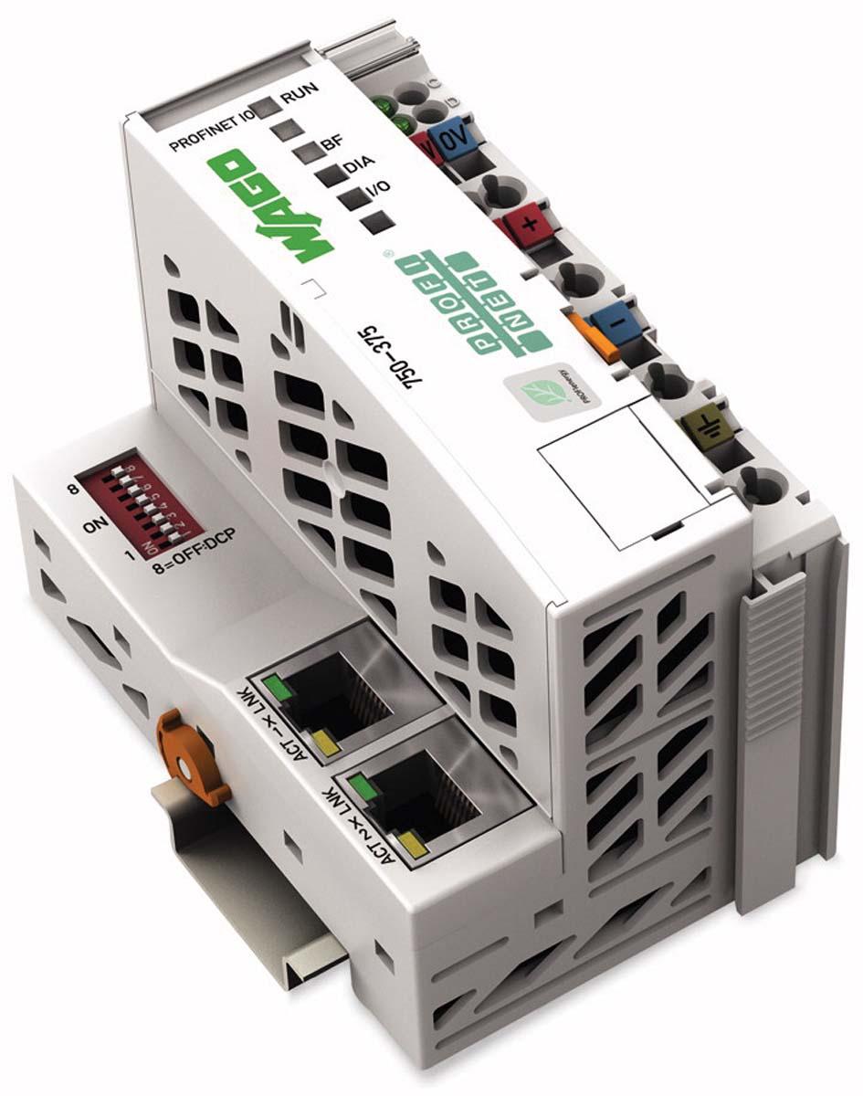 Produktfoto 1 von Wago für WAGO-I/O-SYSTEM 750 bis PROFINET-IO, 61,5 x 100 x 71,9 mm