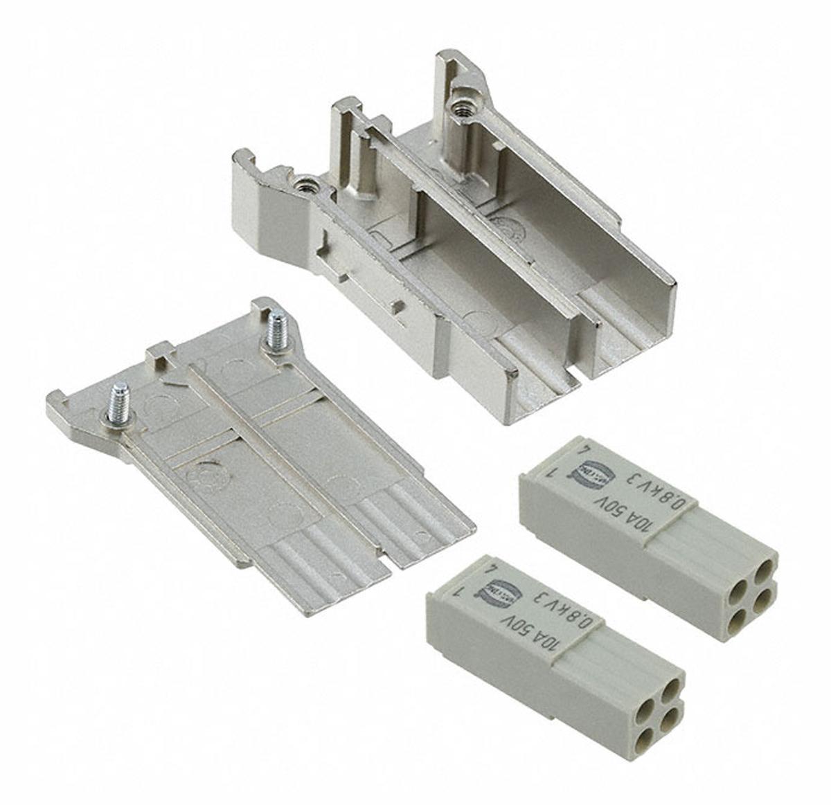 Produktfoto 1 von HARTING Han-Modular Robustes Power Steckverbinder-Modul, 8-polig 10A Buchse, Steckverbindermodul