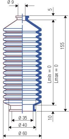 Faltenbalg F-3038-NBR