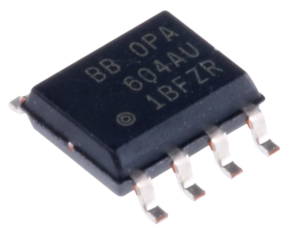 Produktfoto 1 von Texas Instruments Operationsverstärker Präzision SMD SOIC, biplor typ. ±12 V, ±15 V, ±18 V, ±5 V, ±9 V, 8-Pin