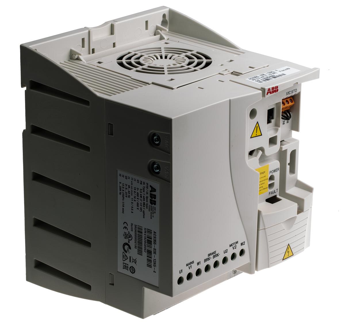 Produktfoto 1 von ABB ACS355, 3-Phasen Frequenzumrichter 5,5 kW, 400 V ac / 12,5 A 0 → 600Hz für Wechselstrommotoren