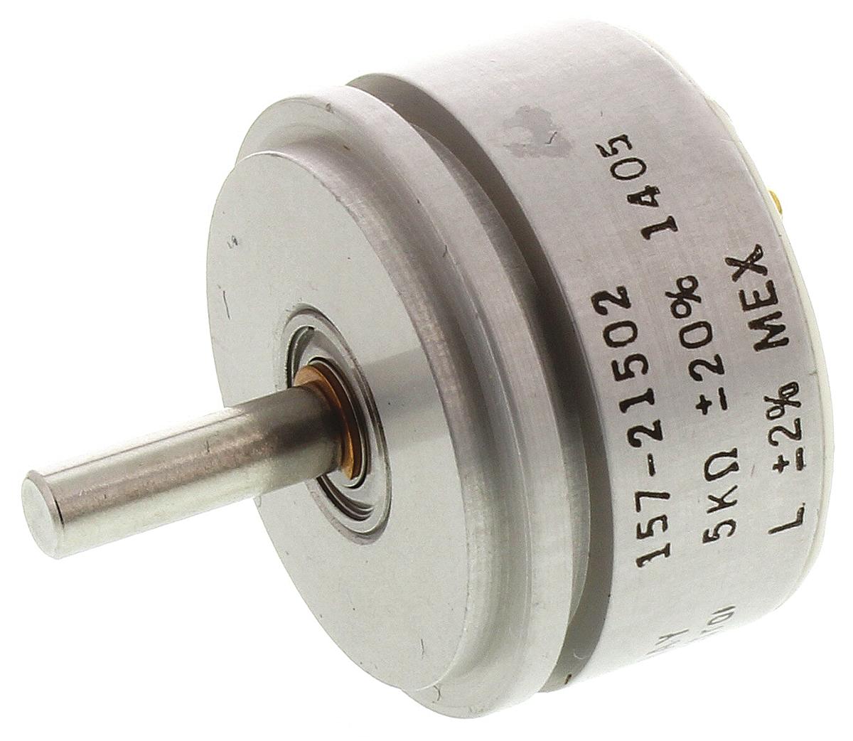 Vishay 157 Servo Montage  Dreh Potentiometer 5kΩ ±20% / 1W , Schaft-Ø 3,18 mm