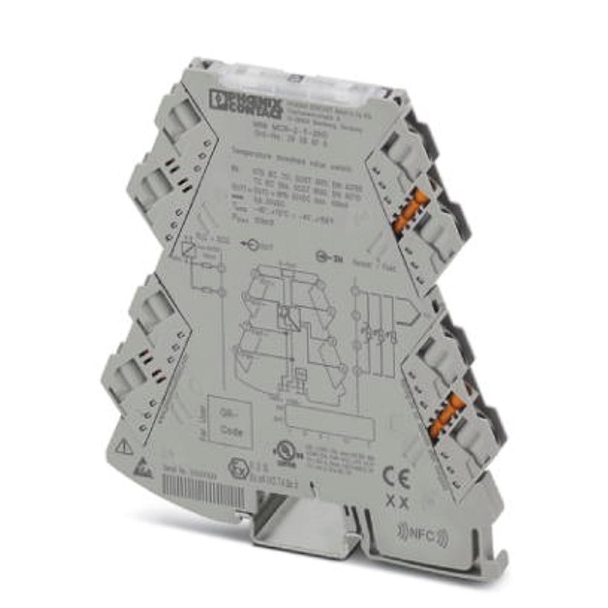 Produktfoto 1 von Phoenix Contact MINI MCR Signalwandler, Grenzwertschalter 24V dc, Widerstands-Temperaturfühler (RTD), Thermoelement 0