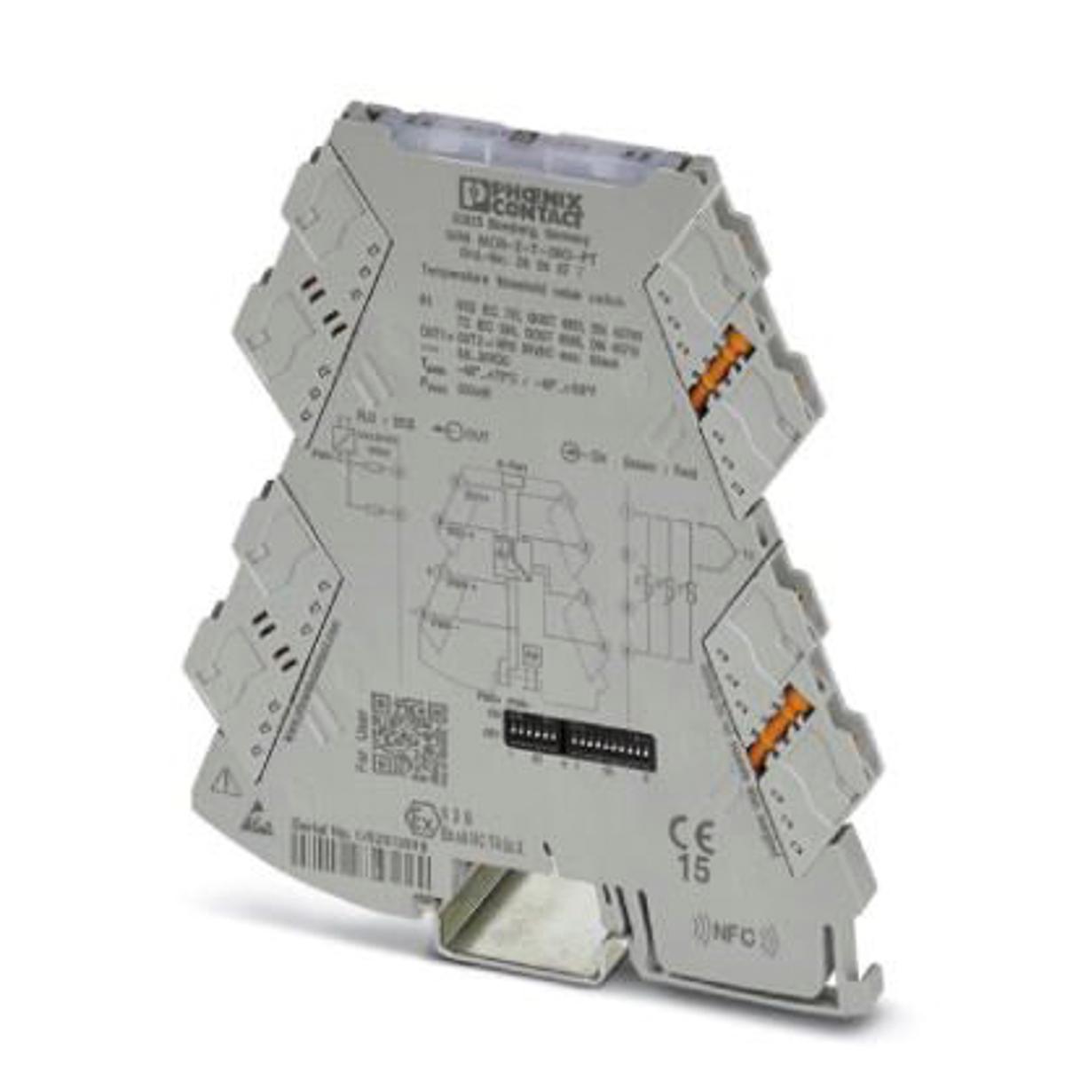 Produktfoto 1 von Phoenix Contact MINI MCR Signalwandler, Grenzwertschalter 24V dc, Widerstands-Temperaturfühler (RTD), Thermoelement 0