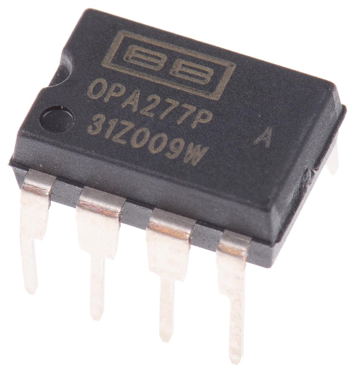 Produktfoto 1 von Texas Instruments Operationsverstärker Präzision THT PDIP, biplor typ. ±12 V, ±15 V, ±3 V, ±5 V, ±9 V, 8-Pin